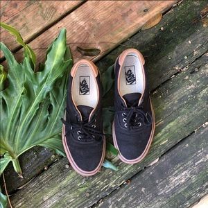Vans unisex skate shoes black/brown space GUC.